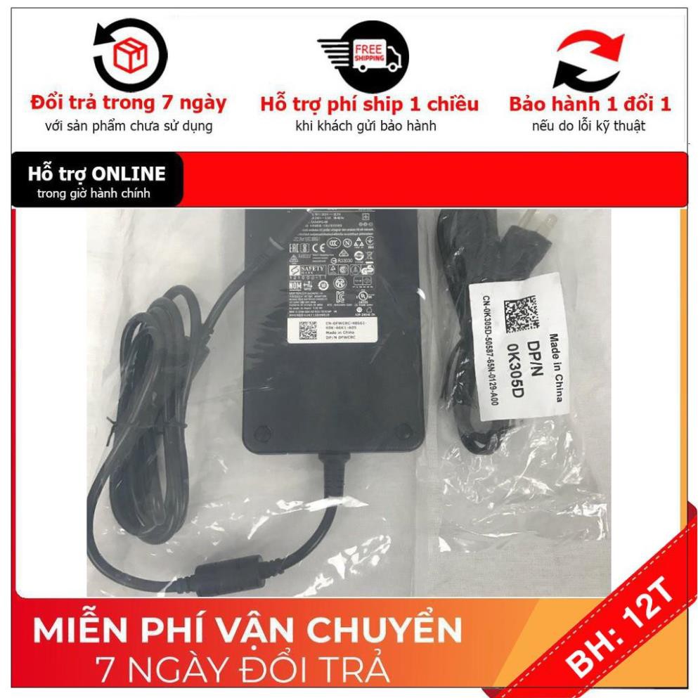 [BH12TH] ⚡️[Sạc zin]Sạc laptop dell 19.5v - 12.3a 240w Mỏng zin . có đèn báo ZIN