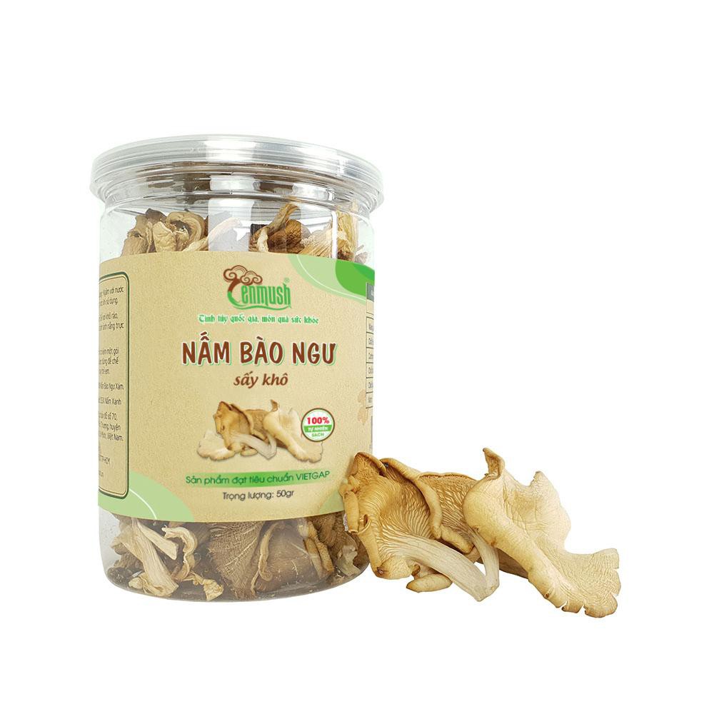 Nấm Bào Ngư Khô CENMUSH Hũ 50g - Sạch theo Tiêu chuẩn Vietgap