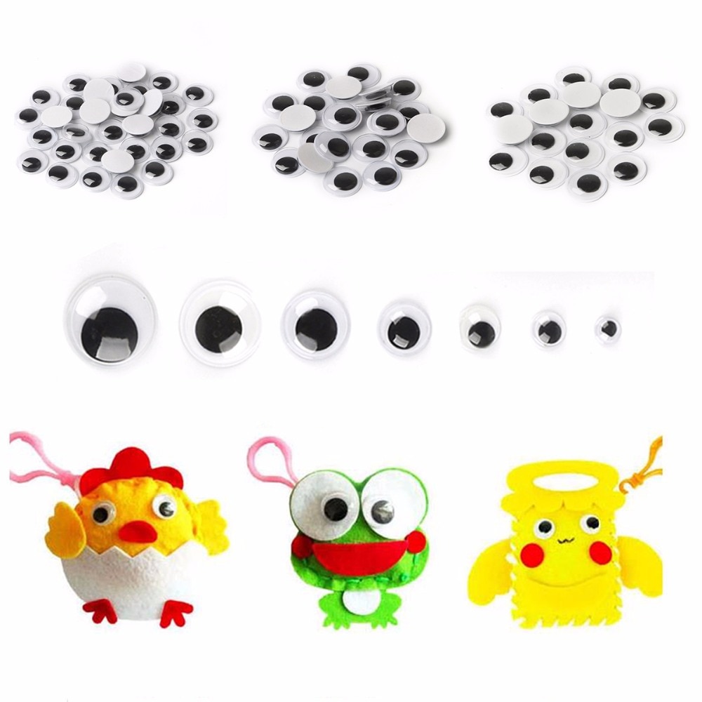 Mô hình mắt động vật tự dán trang trí đồ thủ công 4-24mm