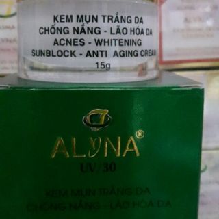 Kem alyna 15g mụn trắng da chống nắng lão hóa