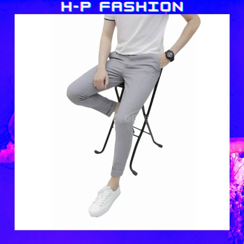 Quần Tây Nam Màu Xám  𝐅𝐑𝐄𝐄 𝐒𝐇𝐈𝐏  Quần Tây Nam Đẹp Vải Co Giãn Hàng Quảng Châu Thời Trang Hpfashion - QTA10