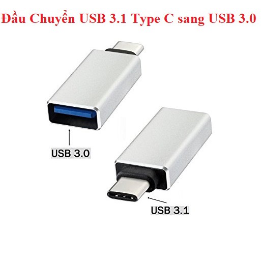 [Mã ELFLASH5 giảm 20K đơn 50K] Đầu Chuyển USB 3.1 Type C sang USB 3.0