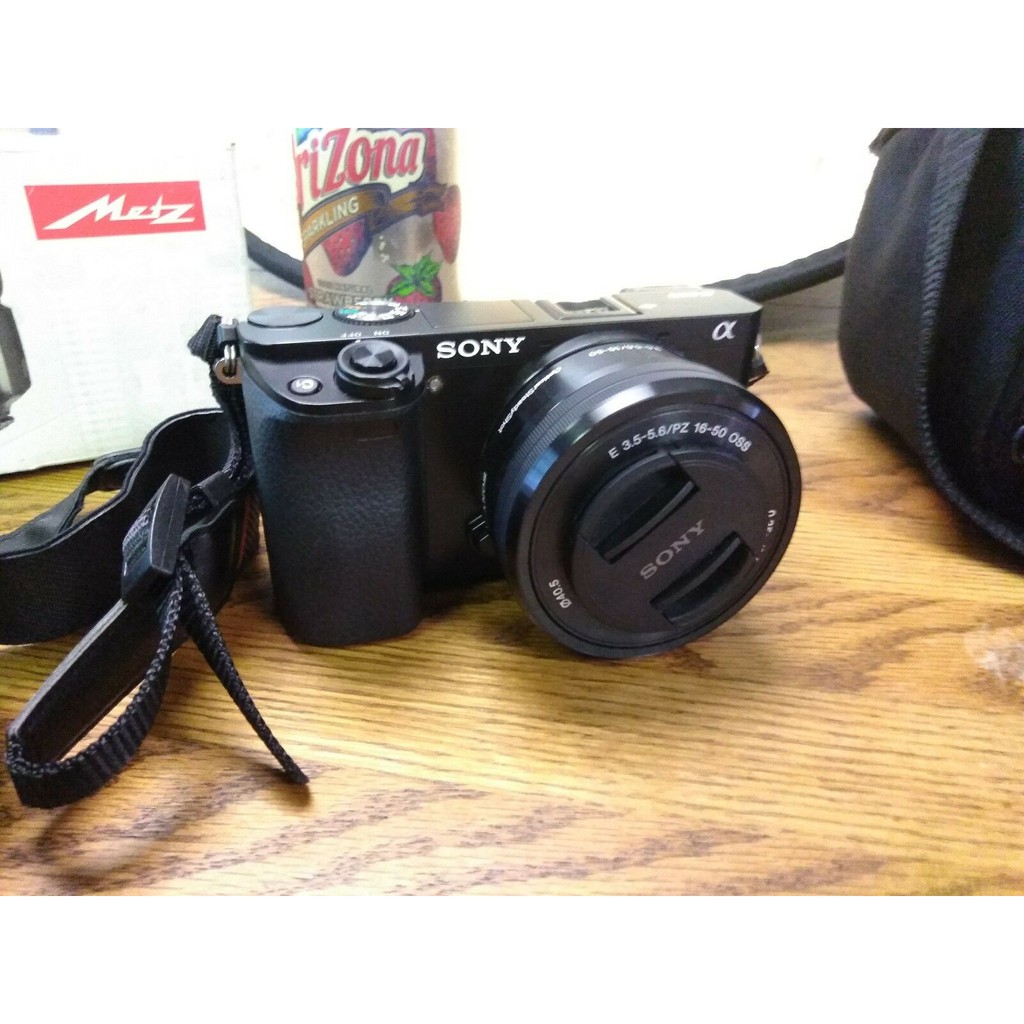 Máy ảnh Sony A6000 + ống kính 16-50mm Oss -  24.3 MP - Wifi  - Đẹp 98%