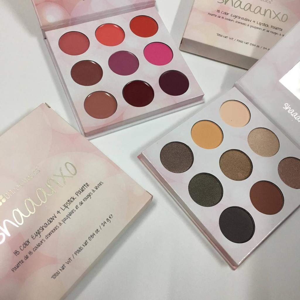 Bộ phấn mắt và môi 2in1