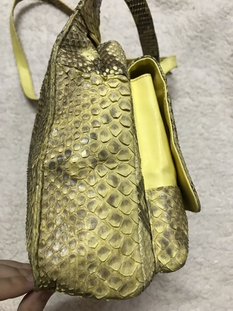 Túi da trăn thật 2hand