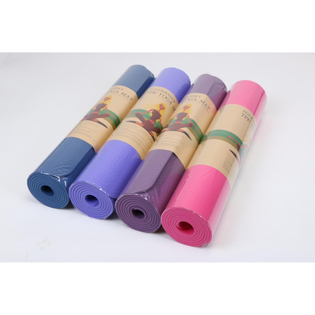 THẢM TẬP YOGA MAT TPE 2 LỚP 6MM (LOẠI 1)