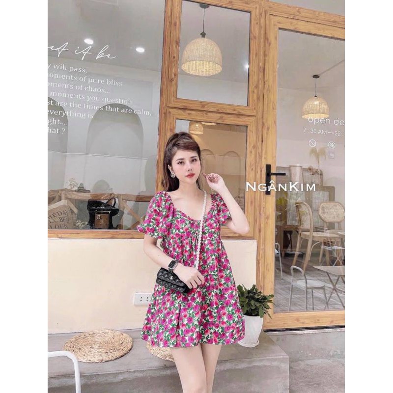 [ Mã FAGREEN245 giảm 10% tối đa 30K đơn 99K] ĐẦM HOA NHÍ BABY DOLL HOT TREND HÀNG ĐẸP BÁN SHOP