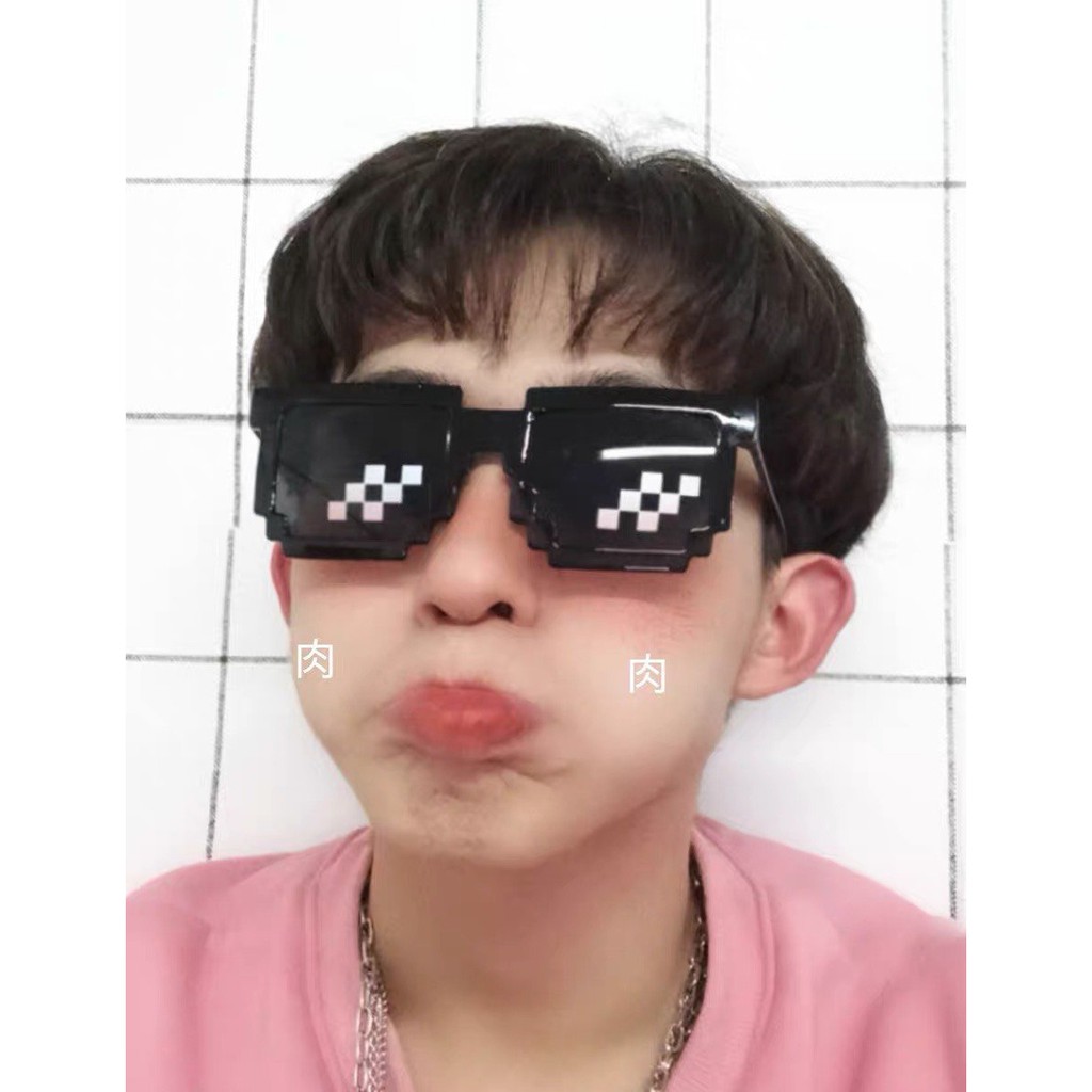 Kính Minecraft Mivino kính thời trang gọng vuông nam nữ cực ngầu KM16 | BigBuy360 - bigbuy360.vn