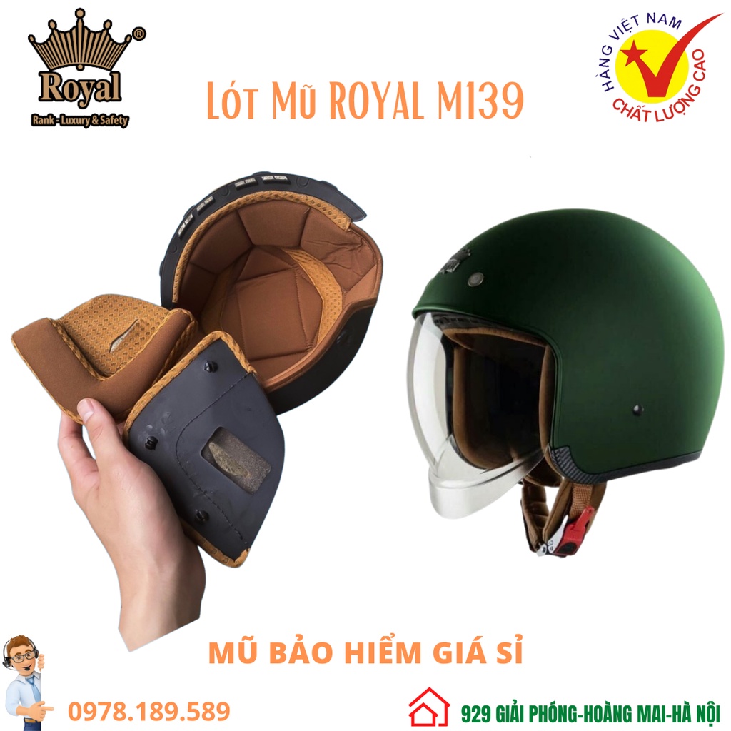 Bộ Lót thay thế Mũ bảo hiểm M139 mẫu mới