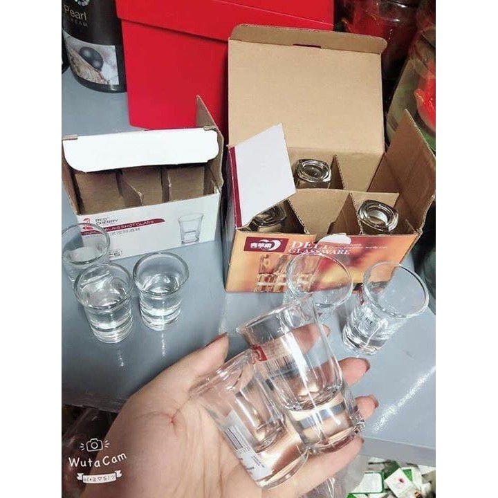 BỘ 6 LY RƯỢU ĐẾ DÀY CỰC SANG