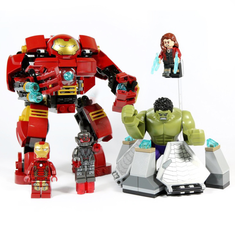 Bộ đồ chơi xếp hình Iron Man Hulkbuster 248 miếng tương thích với LEGO