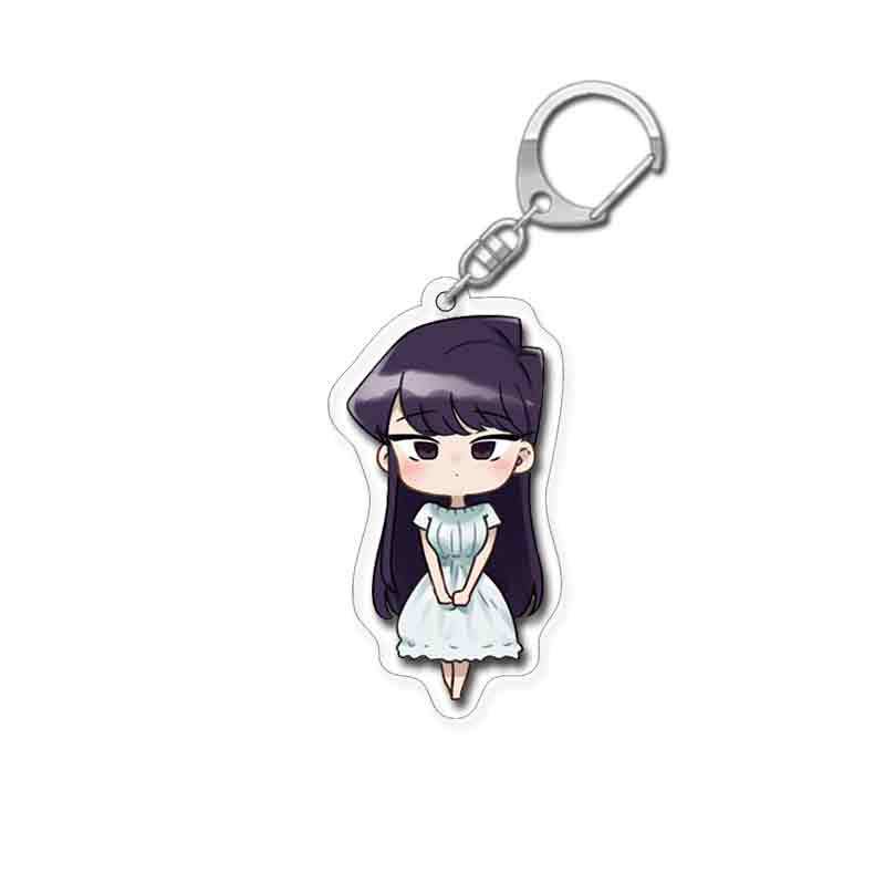 Móc Chìa Khóa YB2 Komi Can 'T Communicate Anime Bằng Acrylic Dễ Thương BY2