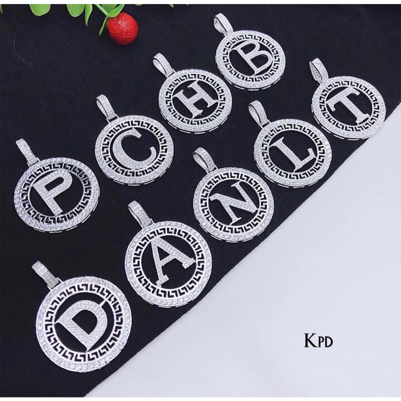 Mặt dây chuyền chữ cái size lớn ,chuẩn bạc ta