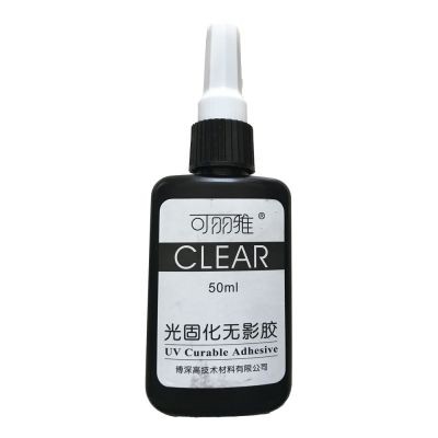 Keo UV dán Kính, Thép, Mica trong suốt, keo sệt và nhanh khô