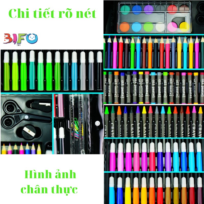 Đồ chơi giáo dục hộp bút màu 150 chi tiết cho bé