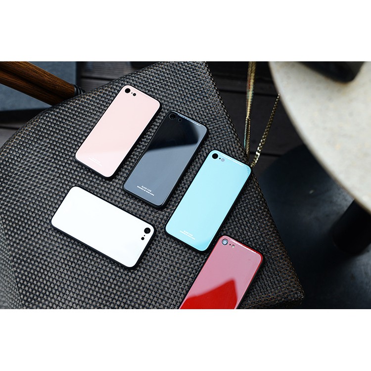 Ốp lưng kính cường lực iPhone 5/5s, 6/6s, 6/6s Plus, 7/8, 7/8 Plus