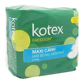 Băng vệ sinh phụ nữ Kotex Freedom maxi cánh / không cánh 8 miếng