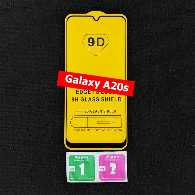 Kính cường lực 9D samsung galaxy A20s full keo full màn hình