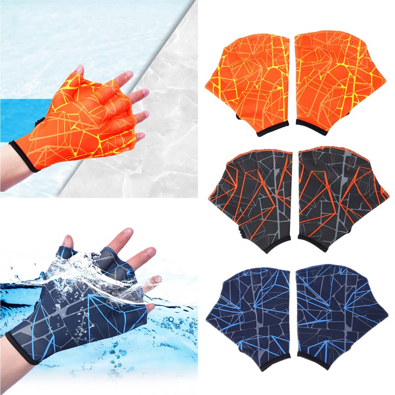 Găng Tay Bơi Lội Loại Ếch Có Màng Bọc Ngón Tay Cho Người Lớn