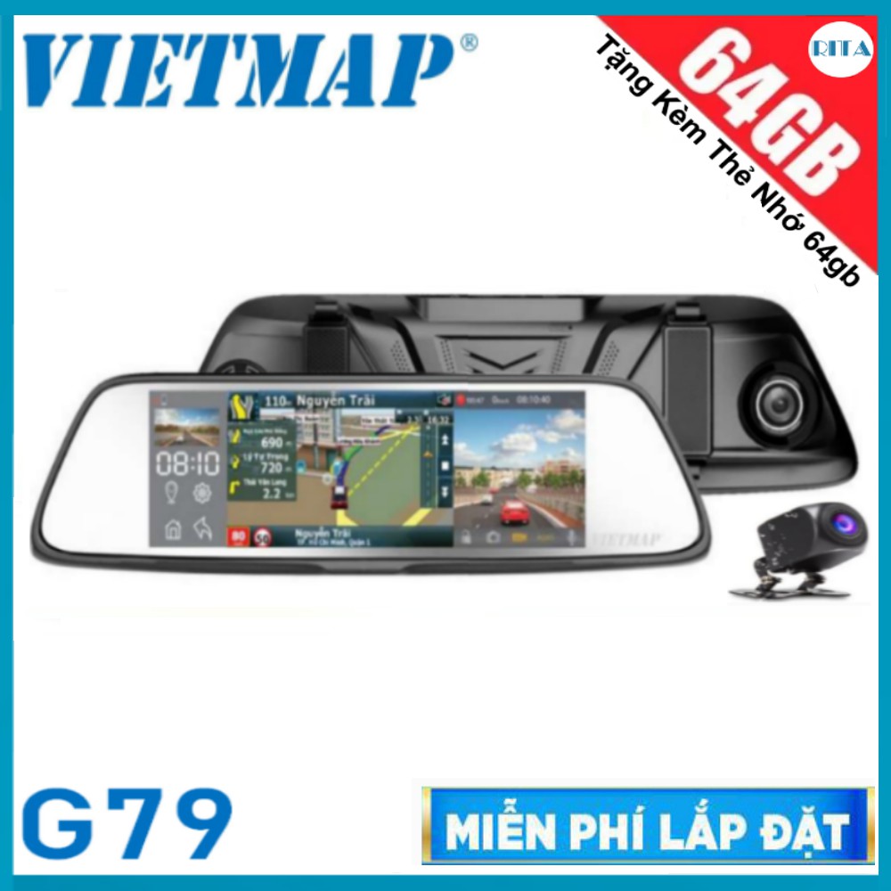 [MIỄN PHÍ LẮP ĐẶT] CAMERA HÀNH TRÌNH VIETMAP G79 + THẺ NHỚ 64GB | BigBuy360 - bigbuy360.vn