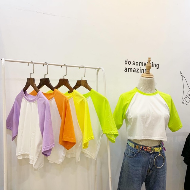 ÁO RAGLAN CROP