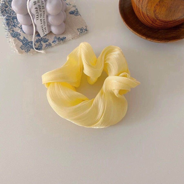 Combo 3c srunchies lụa basic màu ngẫu nhiên
