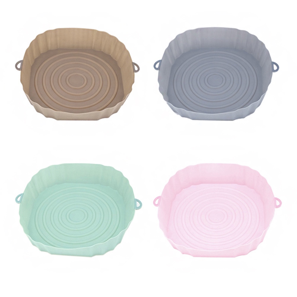 Nồi Chiên Không Dầu Bằng Silicone Hình Tròn Có Thể Tái Sử Dụng