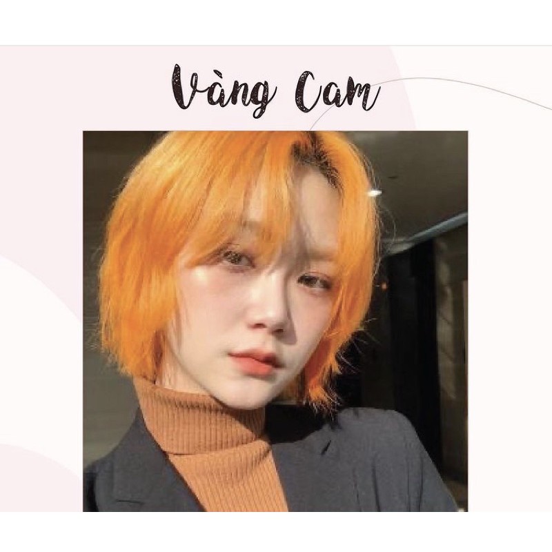 Thuốc nhuộm màu vàng cam tặng kèm lược và oxi