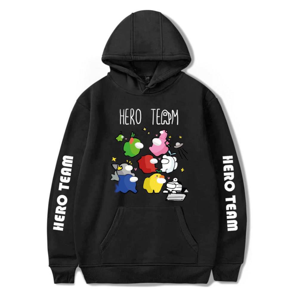 GIẢM GIÁ -  (SALE) Áo Hoodie - Áo khoác Hero Team - AMong Us siêu ngầu - có size trẻ em / uy tin chat lượng /mẫu áo mới