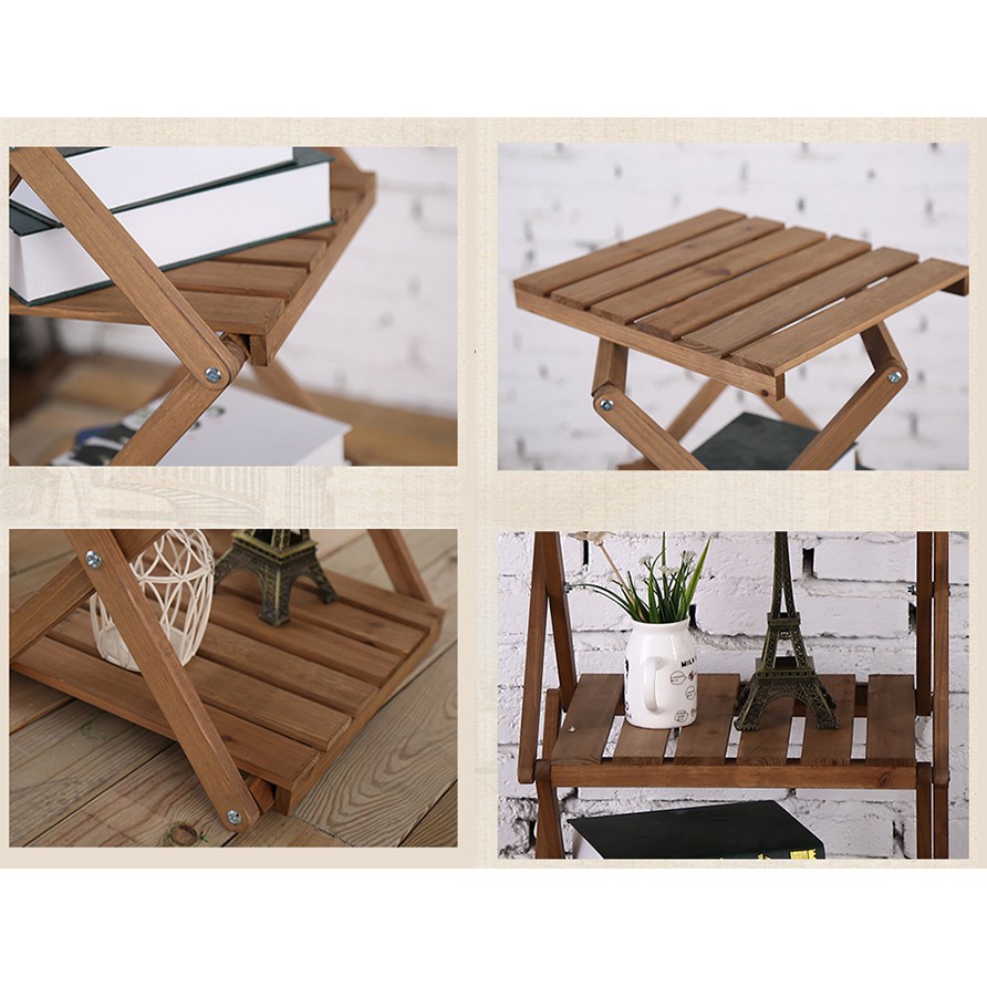 Kệ Tab Đầu Giường 3 Tầng Gỗ Keo Nhập Khẩu Kích Thước 600x 310x 630 mm -Giá kệ nhiều tầng đa năng gấp xếp gọn nhẹ,dễ sử.. | BigBuy360 - bigbuy360.vn