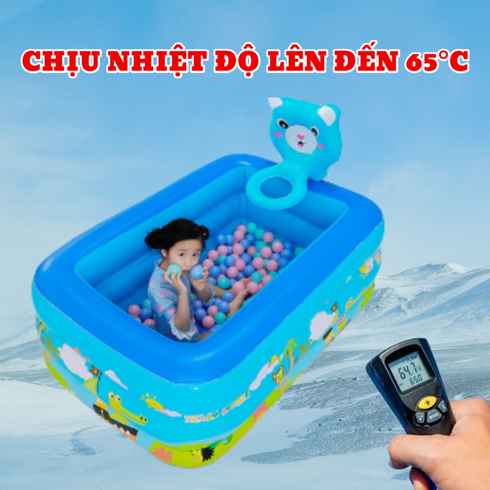 Bể bơi cho bé, hồ bơi phao trẻ em HERO KIDS cao cấp loại dày, đầy đủ kích thước 1m2, 1m5, 1m8, 2m1, 2m6