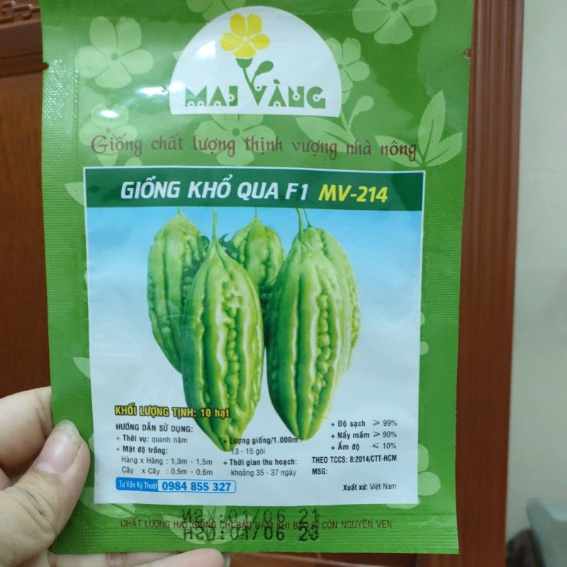 [Gói 10 hạt] Hạt giống Khổ qua F1 (mướp đắng)