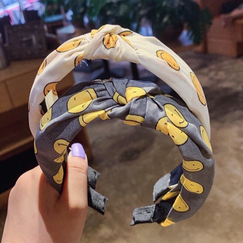 Bờm cài tóc thắt nút nhiều họa tiết phong cách Hàn Quốc, màu sắc đa dạng cho các bạn nữ lựa chọn