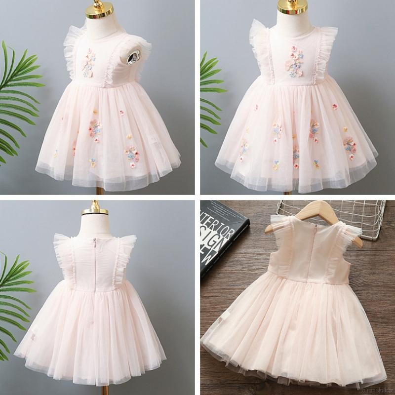 Đầm Xòe Công Chúa Xinh Xắn Cho Bé Gái 1-7 Tuổi