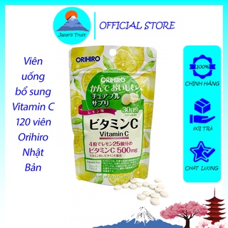 [Orihiro] Viên uống Vitamin C Orihiro dạng túi 120 viên - Giá tốt - Hàng chính hãng