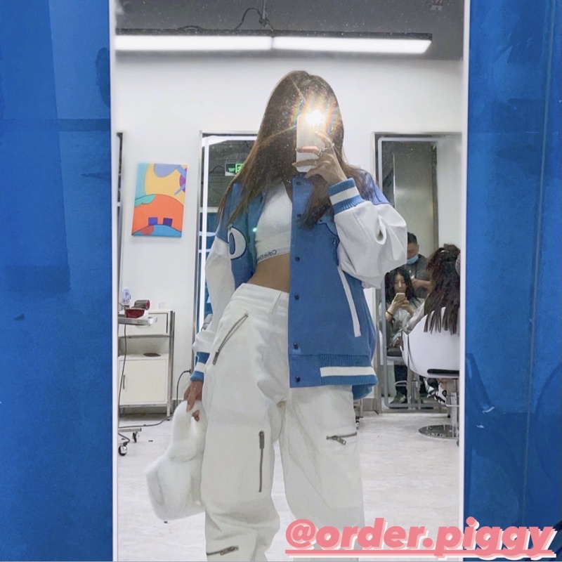 Áo CASHRULES Varsity Jacket Blue Sky - Chính Hãng