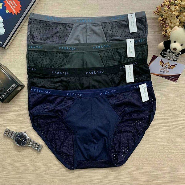 1 Quần Lót Nam DUDIA Lưới Thông Hơi - Quần Sịp Tam Giác Nam