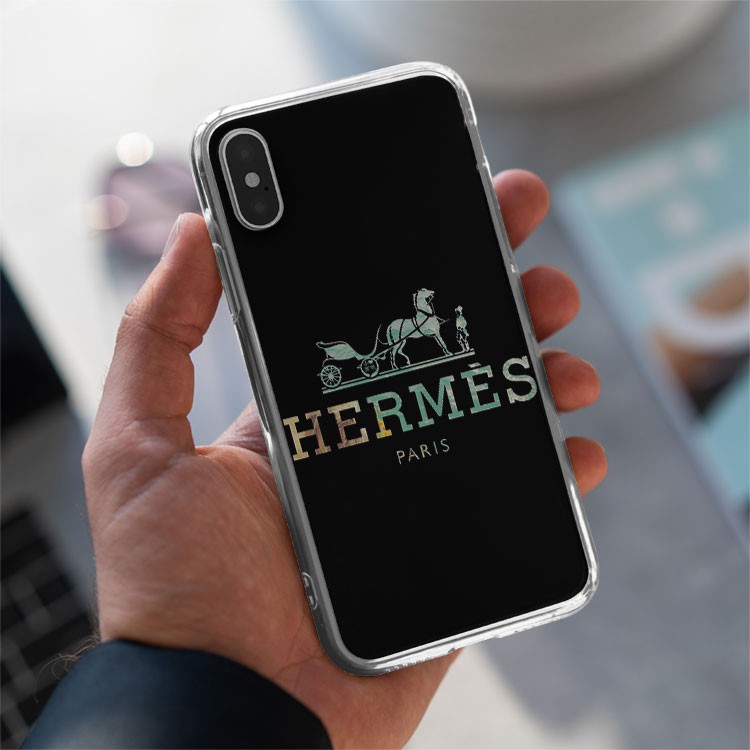 Ốp lưng HERMES Paris logo cỗ xe cho Iphone 5 6 7 8 Plus 11 12 Pro Max X Xr BRD20210225