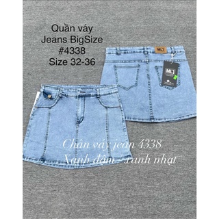 CHÂN VÁY JEAN BIGSIZE 60 ĐẾN 90KG ( MÃ 4338 )