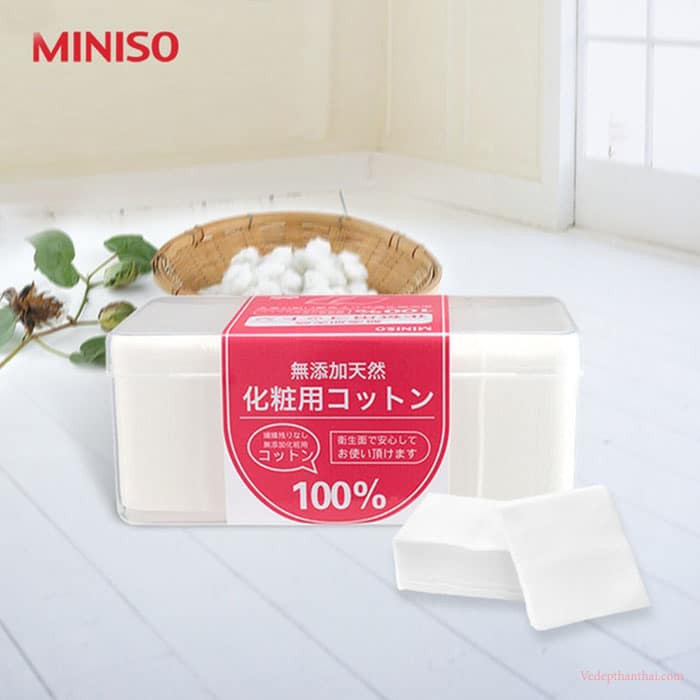 Hộp bông tẩy trang Miniso 1000 miếng