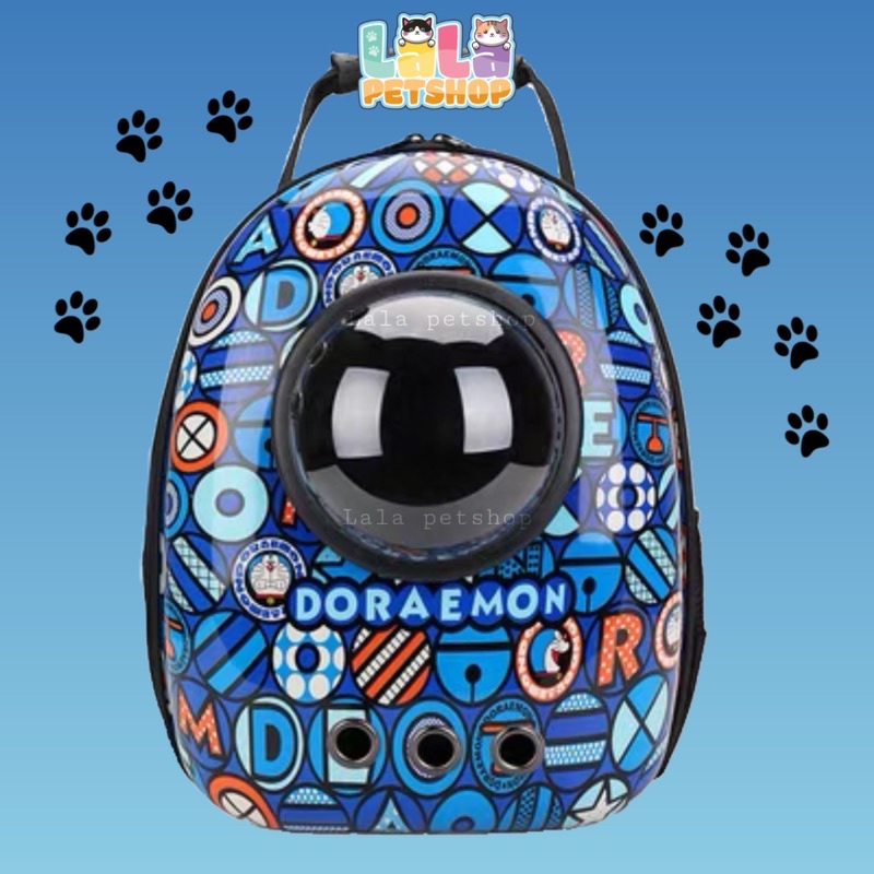 BaLô Phi Hành Gia Cho Chó Mèo, Balo Chó Mèo Nắp Trong Suốt Loại 4kg + Tặng Kèm Thảm, Lala Pets Shop