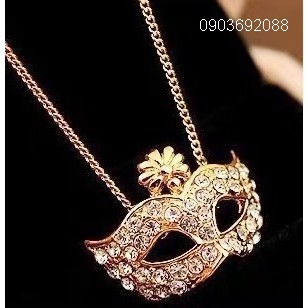Dây chuyền hình mặt nạ cá tính