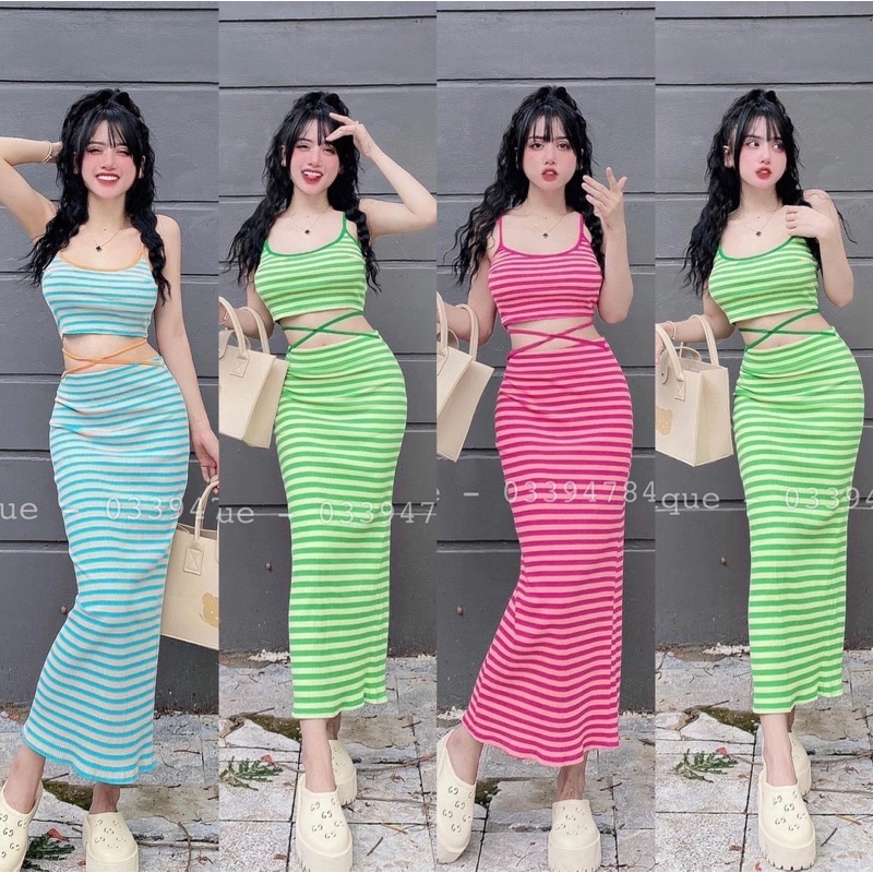 set áo và chân váy/ set áo croptop/ set kiểu thời trang Hotgirl sexy bán chạy giá rẻ nhất