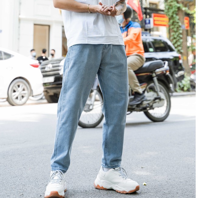 Quần jeans ống rộng nam nữ , form baggy , basic , không phai màu phong cách Hàn Quốc - BMX | BigBuy360 - bigbuy360.vn