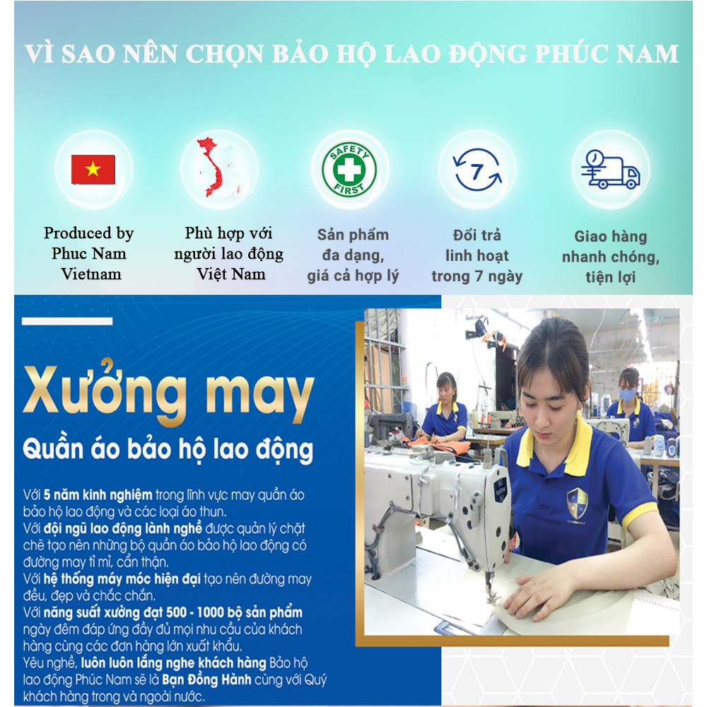 Bộ quần áo bảo hộ PN17, Quần áo bảo hộ ghi sáng phối đỏ có phản quang, Bảo hộ lao động Phúc Nam