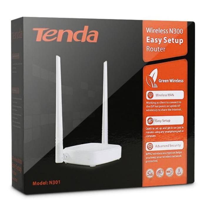 TENDA Bộ Phát Sóng WIFI N301 300 MBPS