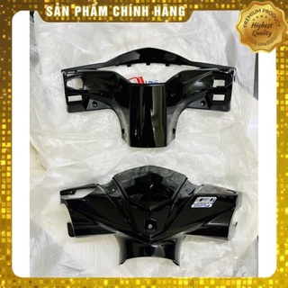 Ốp đầu trước ốp đầu sau bàn thờ gáy ốp tay lái honda air blade 2013-2015 màu đen chính hãng