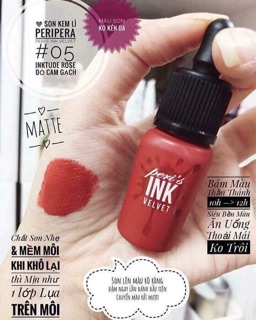 [ ĐỦ MÀU ] SON PERIPERA INK VELVET