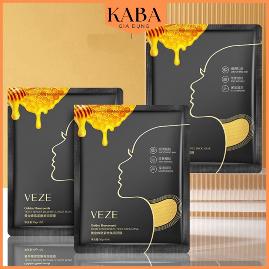 Mặt Nạ VEZE Vàng Đắp Cổ Làm Trắng Cấp Nước Và Săn Chắc Da KABA