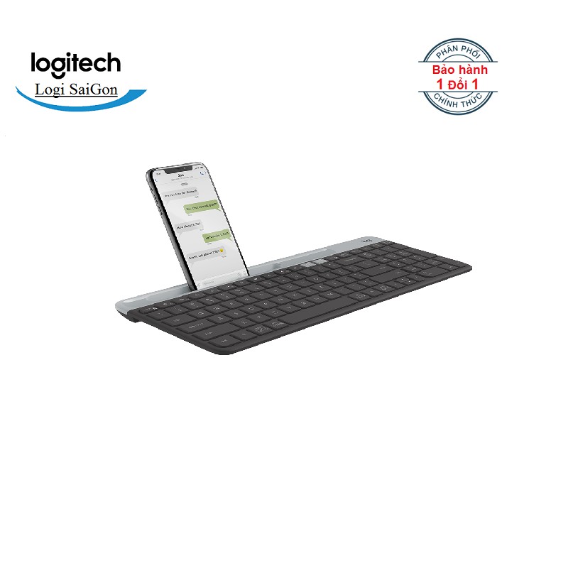 : Bàn phím không dây bluetooth Logitech K580 Slim Multi device - Kết nối đa thiết bị, bluetooth, USB Unifying.